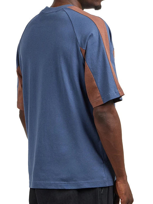 Men's Designer Color-Blocked Crew Neck Short-Sleeved T-shirt