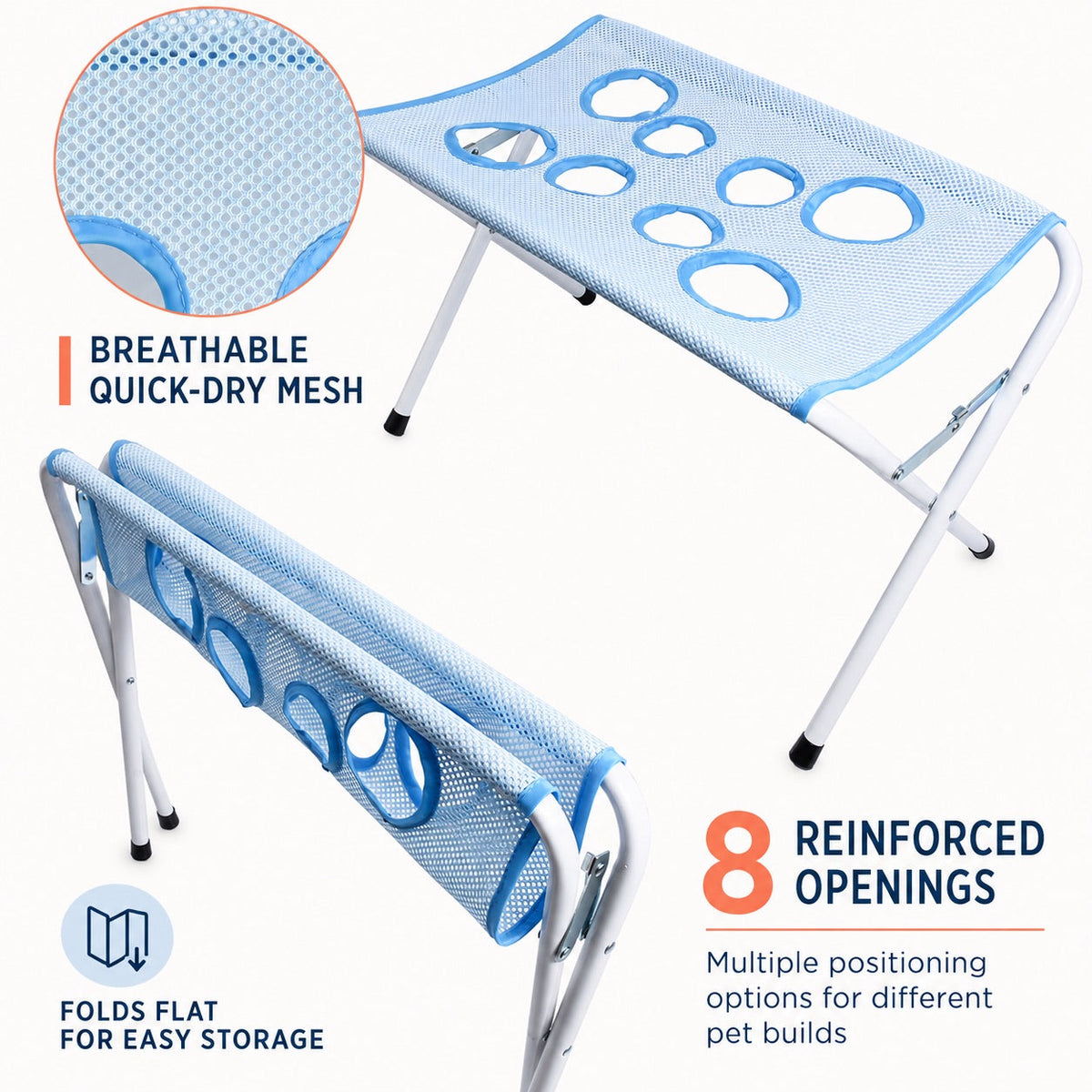 Foldable Pet Grooming Hammock Stand