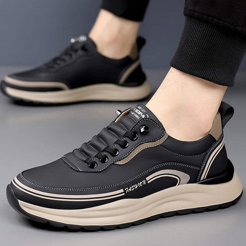 Men’s Orthopaedic Leather Slip-On Shoes – Lightweight Comfort Everyday Wear