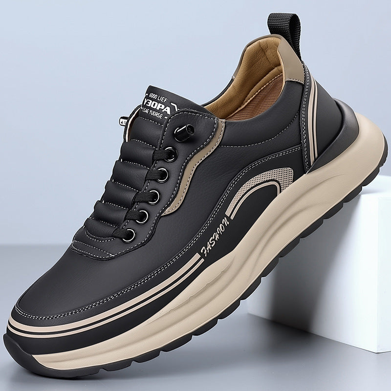 Men’s Orthopaedic Leather Slip-On Shoes – Lightweight Comfort Everyday Wear