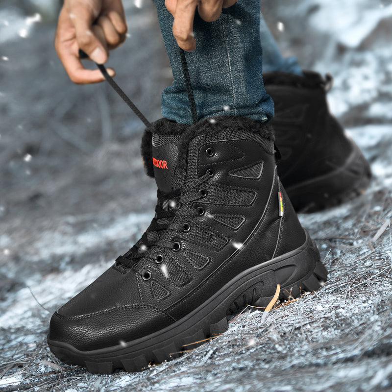 Men Combat Boots Waterproof Non-Slip Hiking Boots Anti-Puncture Anti-Sprain Work Boots