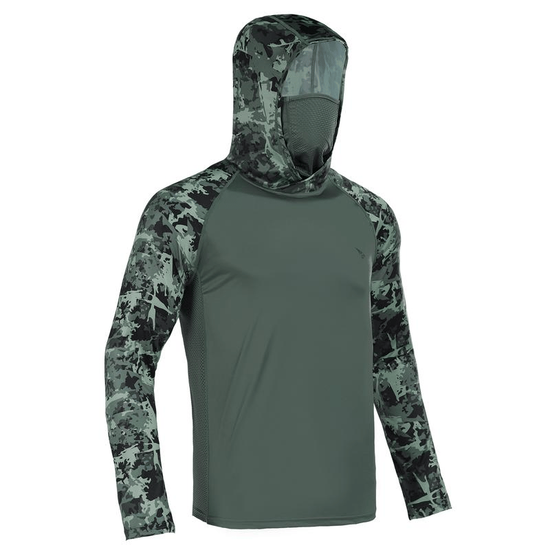 Sun Hoodie with Built-In Face Cover