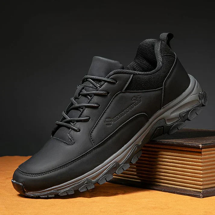 🔥Best Seller-Men's Comfortable Arch Support Shock Absorbing Orthopedic Leather Sneakers