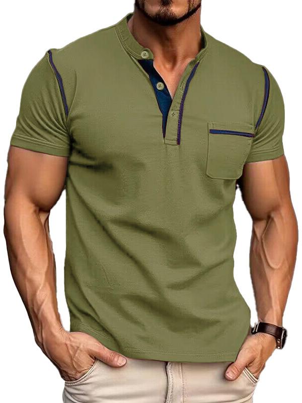 Men's Fashion Cotton Short Sleeve Polo Shirt