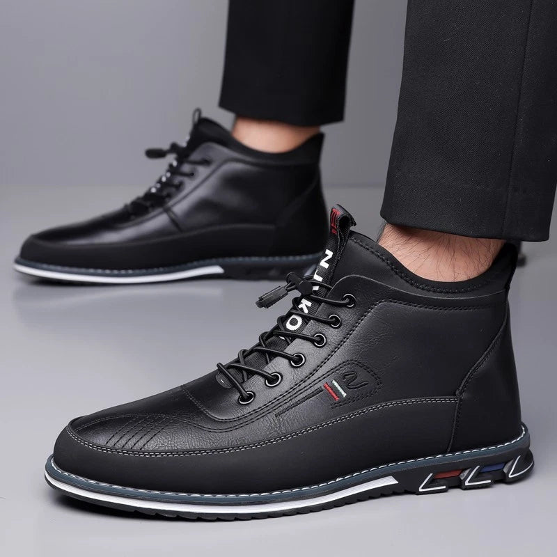 Men’s Classic Leather Business & Casual Shoes – Comfortable Everyday Wear