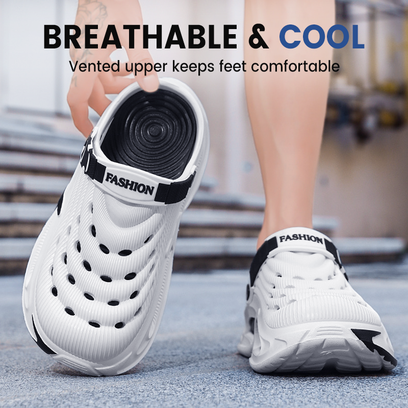 Men’s Breathable Non-Slip Clogs – Lightweight Slip-On Comfort Shoes