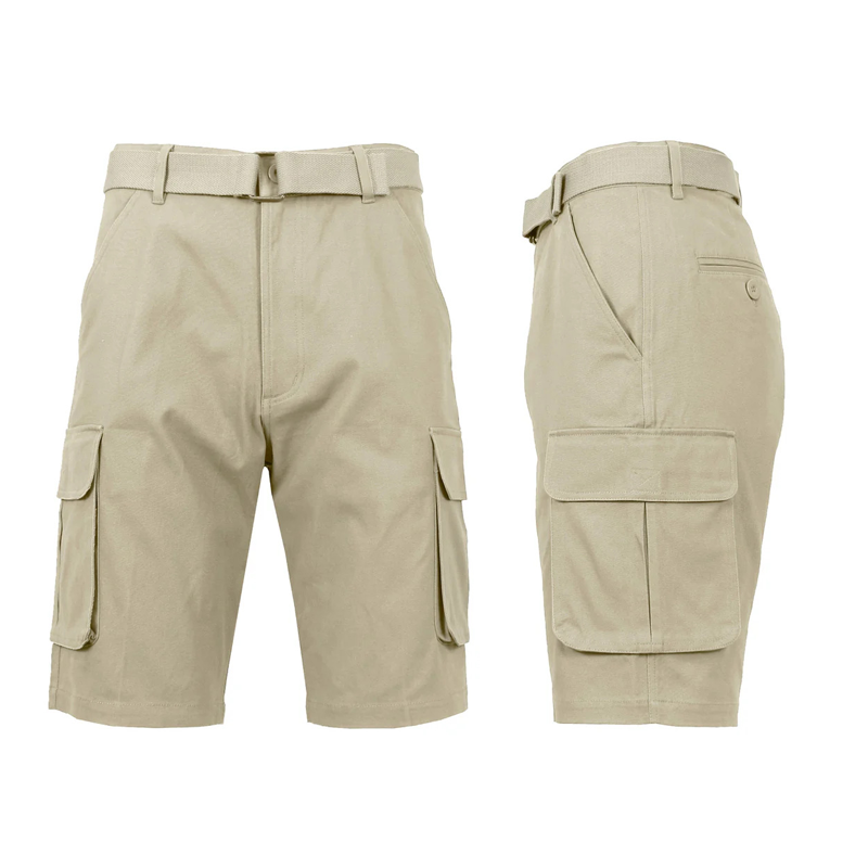 Men’s Tactical Cargo Shorts – Quick-Dry Multi-Pocket Utility Shorts( With Belt )